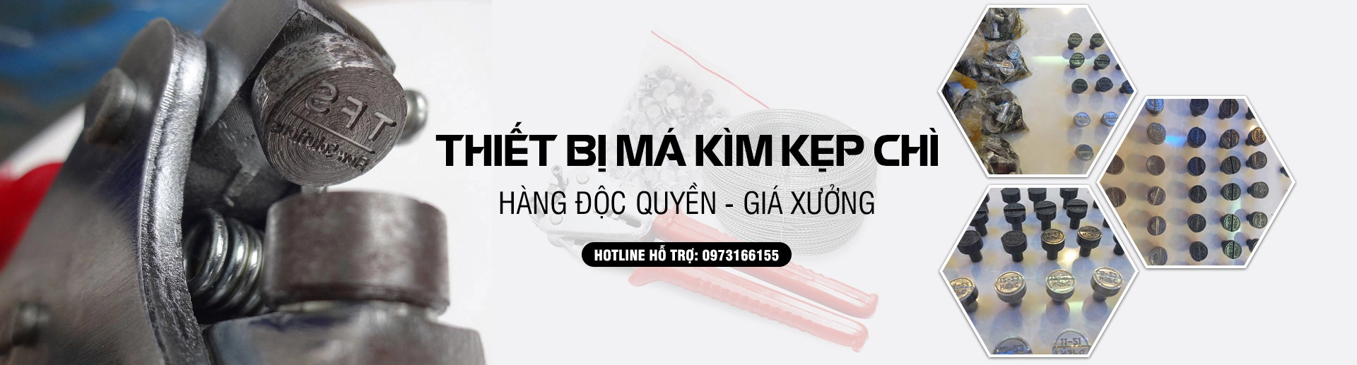 Banner má kìm kẹp chì Bentech - Niêm phong điện lực
